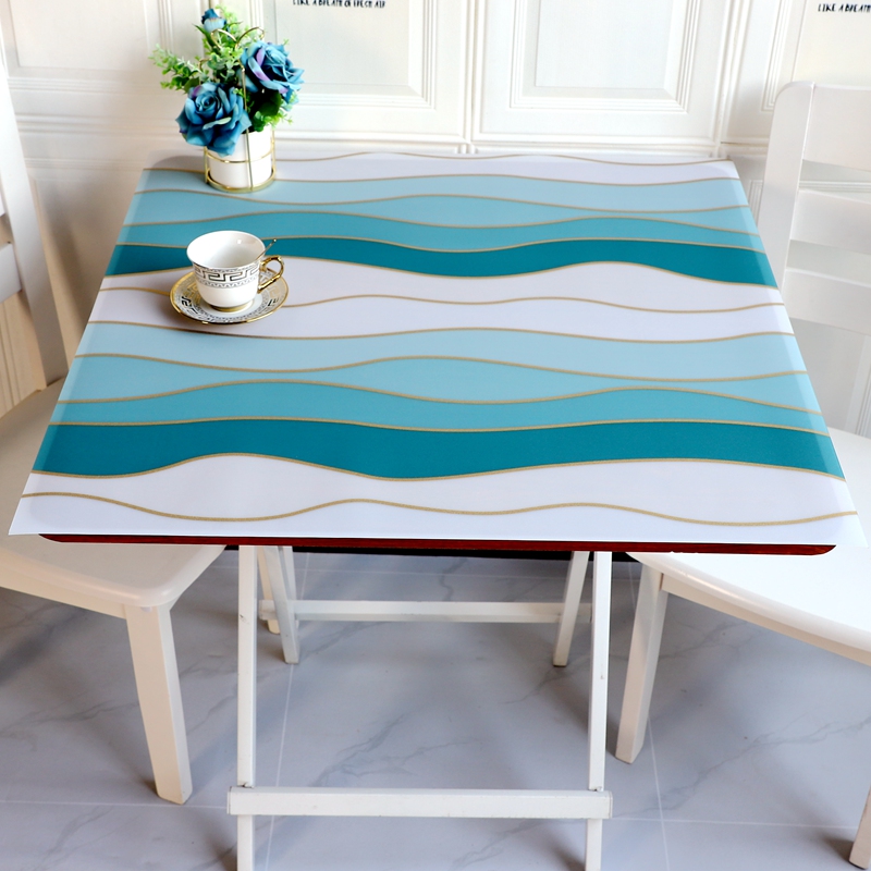 软玻璃正方形桌布防水防烫防x油免洗塑料长方形水晶板茶几垫可定