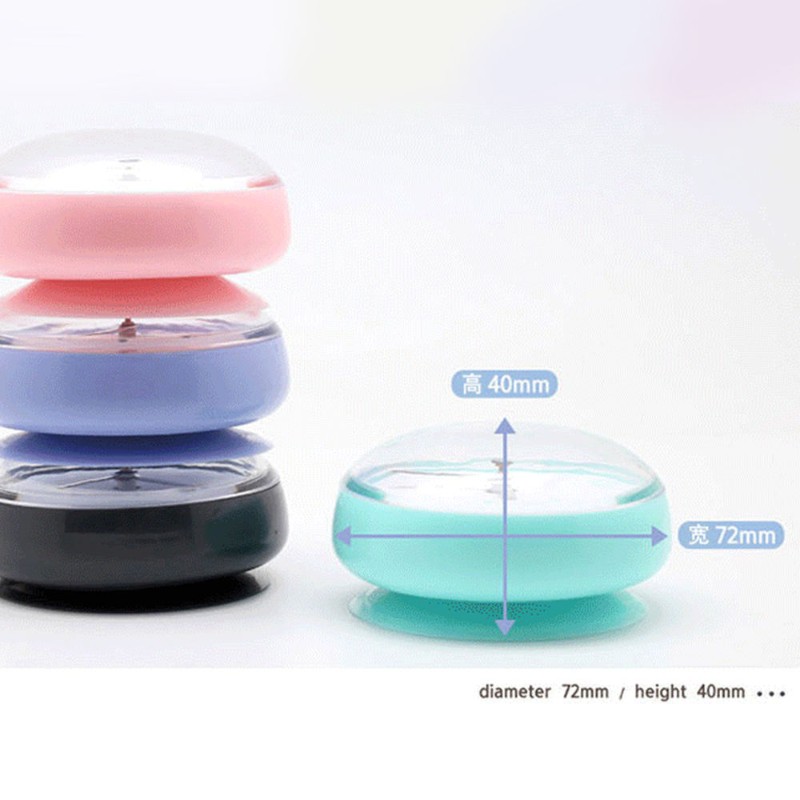 欧式防水吸盘小钟浴室创s意挂钟小型简约厨房冰箱时钟家用圆形挂