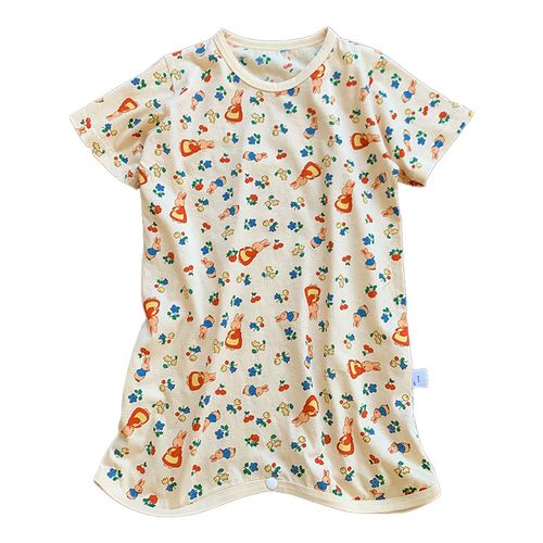 女童睡裙夏季防踢空调睡衣薄宝宝呼吸纯棉连O体睡袍小孩家居服卡