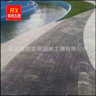 直销12*24古建灰条砖仿古合成回纹青砖条可加工砖块