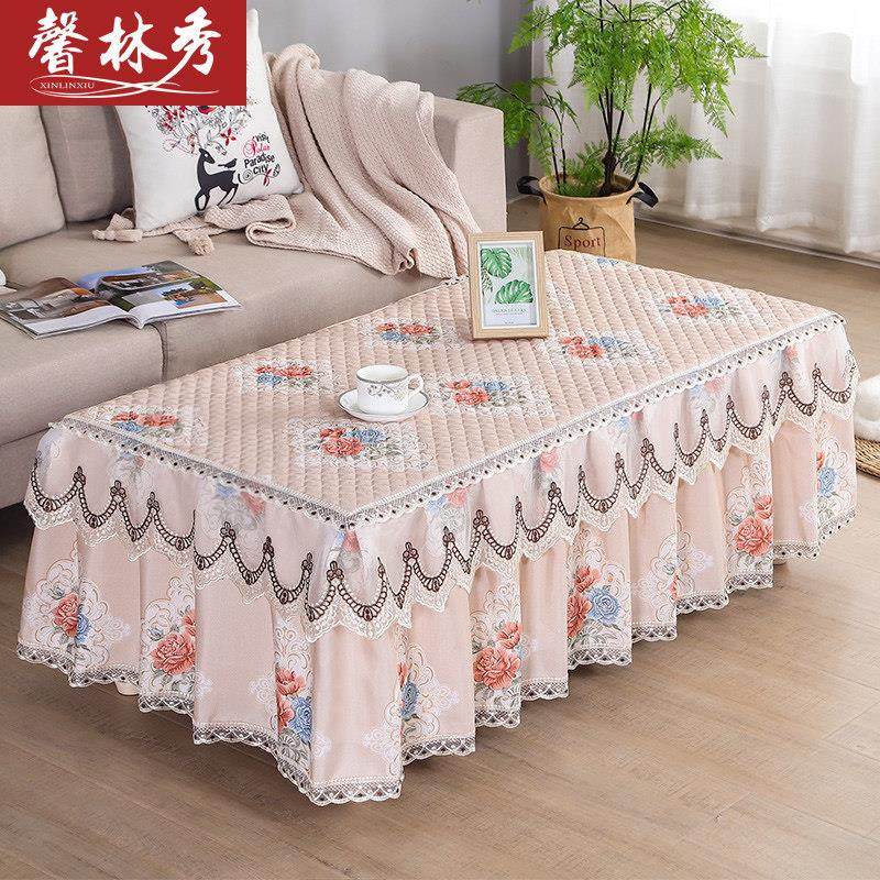 茶几桌布客厅长方形防滑茶几罩套布艺蕾丝餐桌罩电视柜盖布防尘罩,居家布艺,桌布,淘宝优惠券,粉丝福利购,淘宝优惠卷