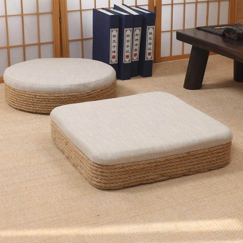 麻绳日式蒲团坐垫子地板榻榻米飘窗阳台坐墩家用茶道客厅地上坐垫,居家布艺,蒲团,淘宝优惠券,粉丝福利购,淘宝优惠卷