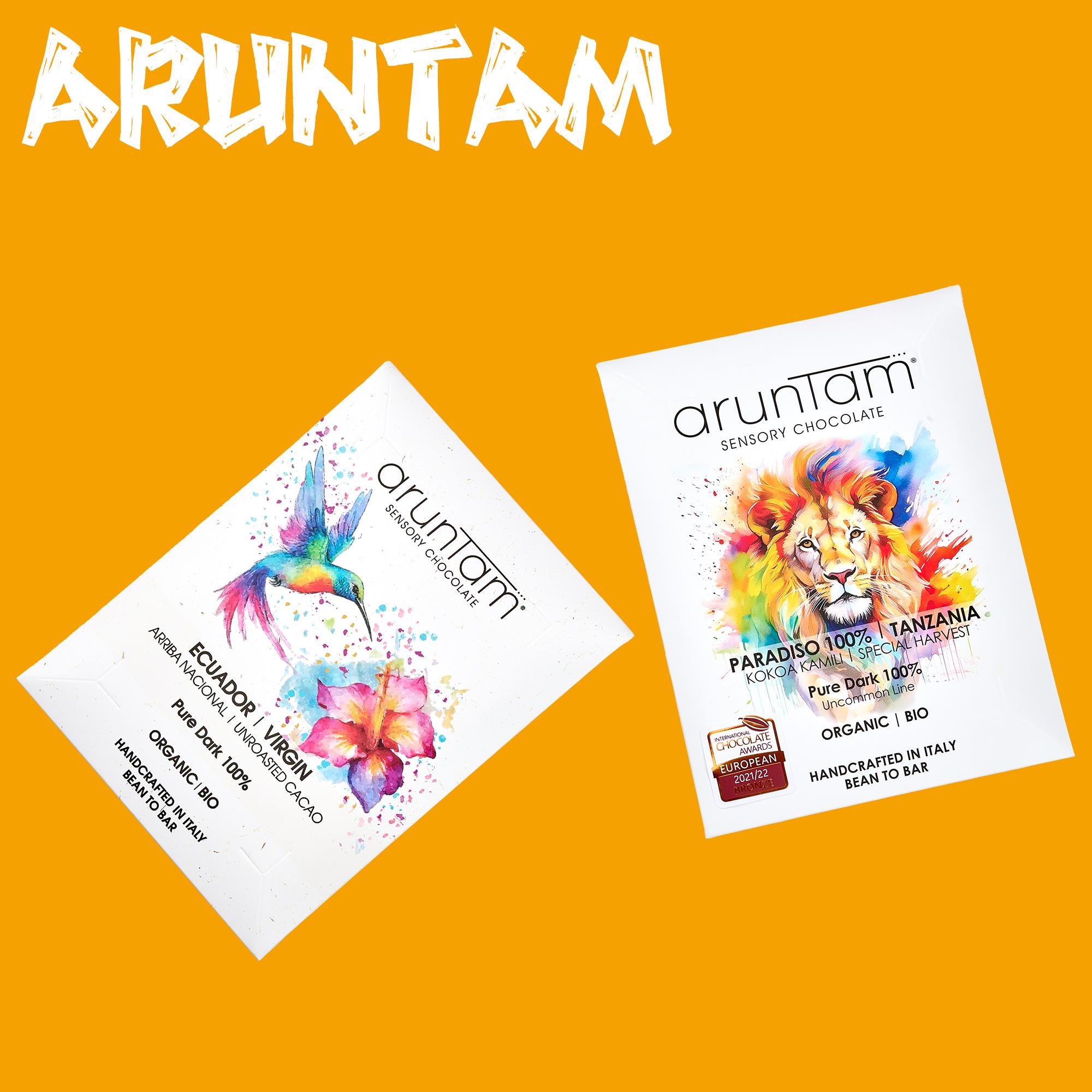 意大利Aruntam 100%无糖黑巧克力健康排块纯可可脂