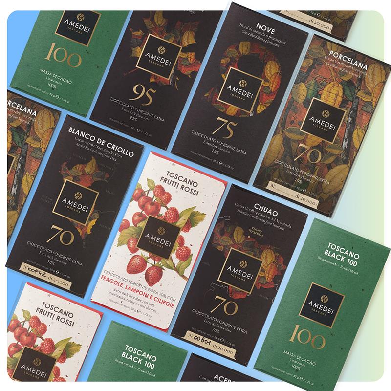 意大利Amedei Porcelana70%黑巧克力Criollo稀有可可限量2万片