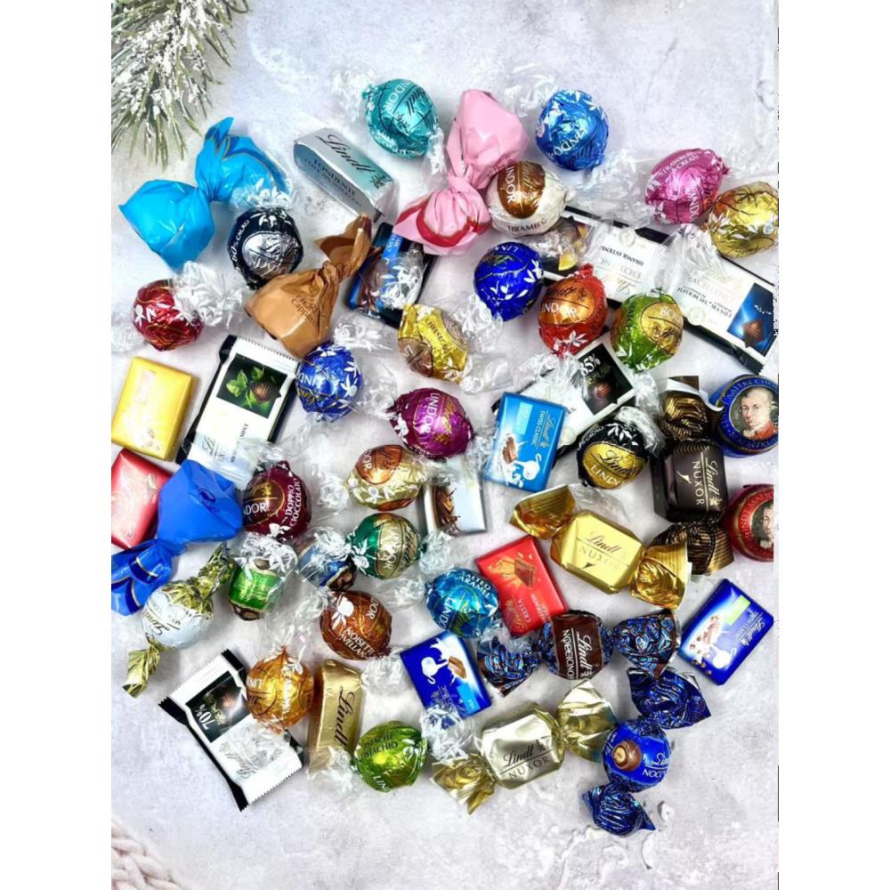 现货试吃法国瑞士莲薄荷海盐覆盆子开心果酒心血橙抹茶巧克力70%