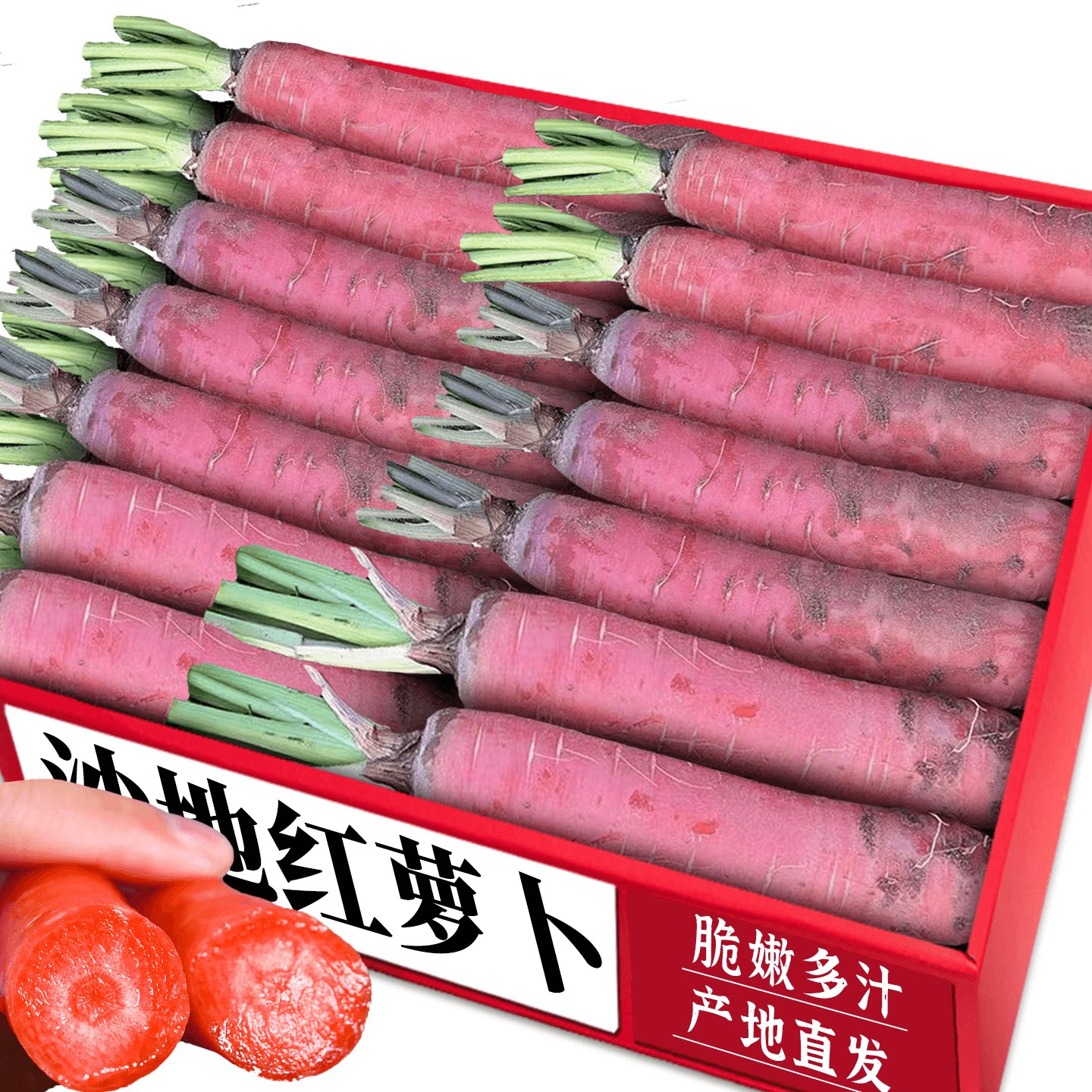 新鲜红萝卜！老农力荐！可口
