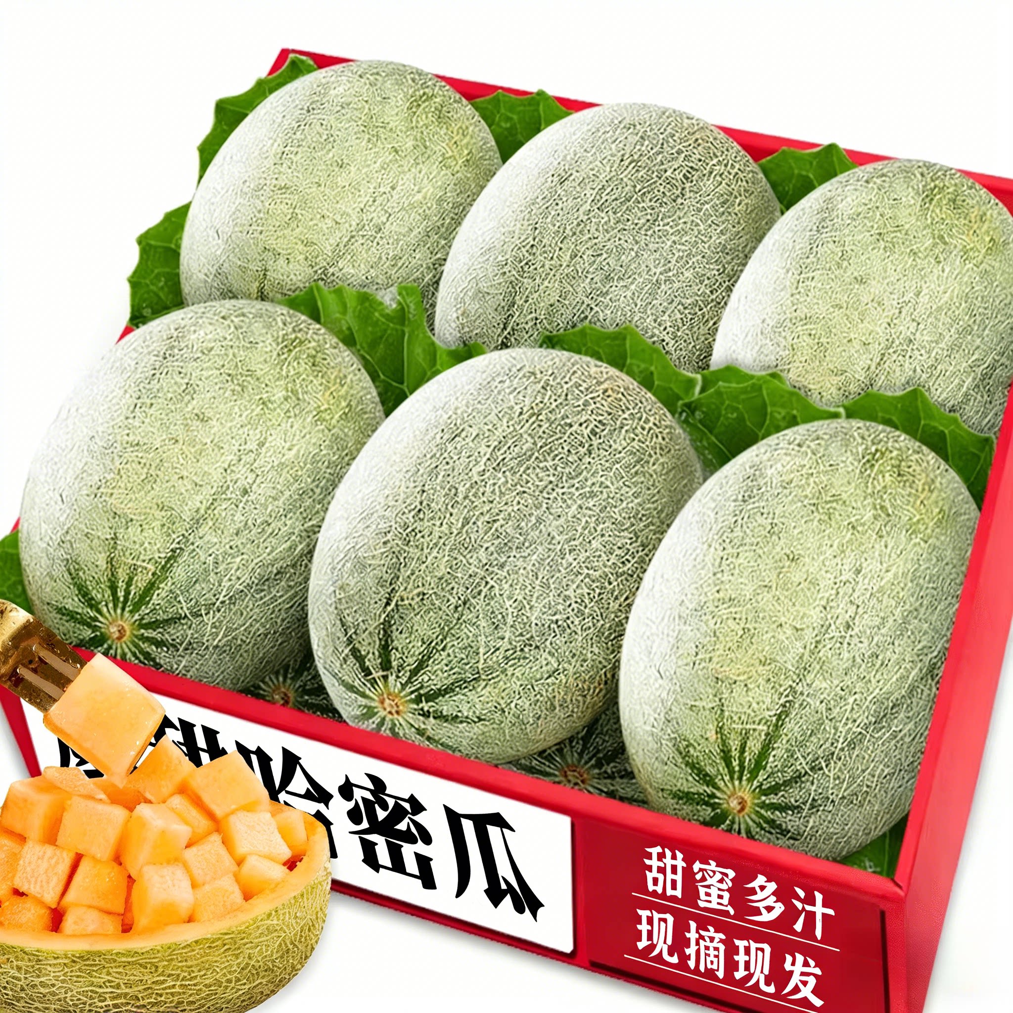 正宗哈密瓜|甜蜜多汁|新鲜美味