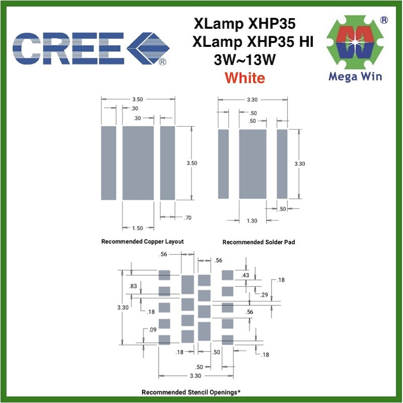 XHP35A-00-0000-0D0HD440E 8W 10W 13W 大功率LED