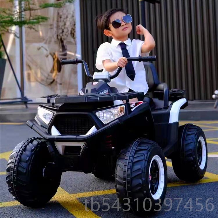 正品新款电动车孩子瓶可人电动汽四轮宝宝车电车可坐儿童沙滩摩托