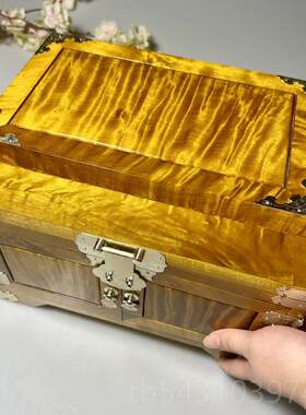 正品精品实木彩礼箱金丝木楠木首盒小叶楠珠金宝收饰纳盒乌黄樟百