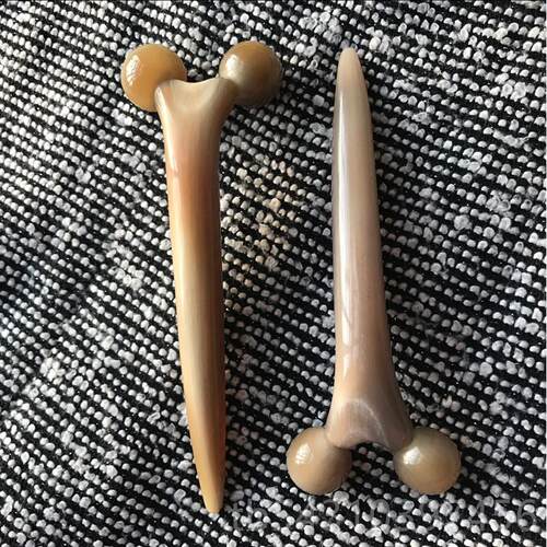 正品便天然正品，白水牛角眼部按按摩棒滚珠脸部肩颈鼻子摩器携，