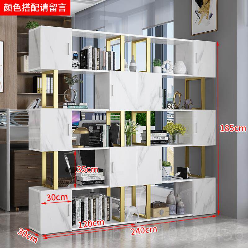 正品隔断物架办廊公室书架美发理发店现代置简铁艺屏风玄关展示约