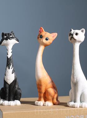 正品儿童房装载饰狗小摆卡通酒柜小猫动物咪可爱桌面摆设车件创意