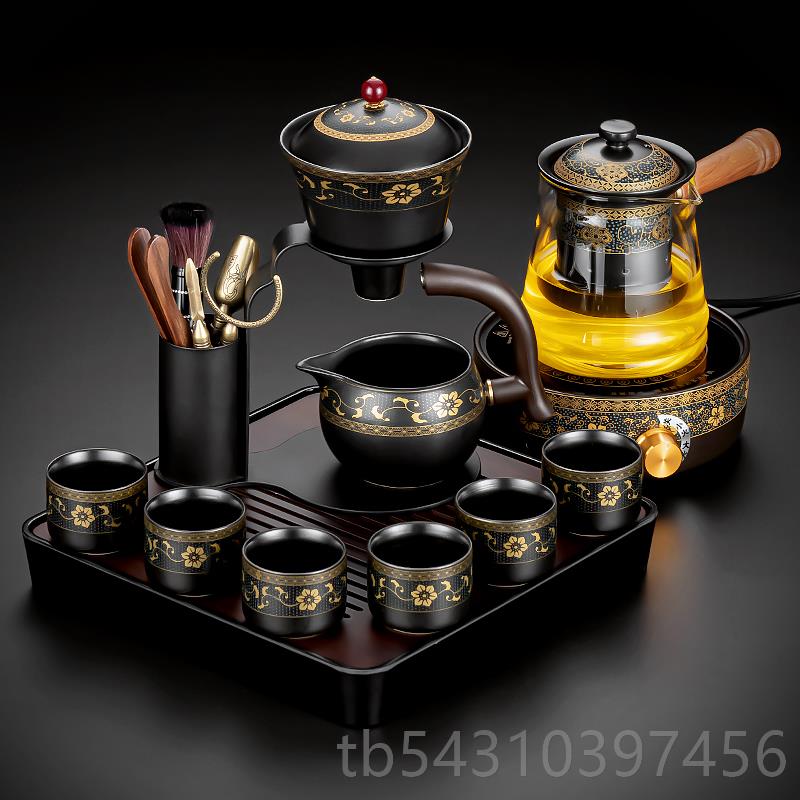 正品懒人茶具装家用功夫茶茶壶泡茶神器陶泡瓷磁吸泡茶壶自动杯茶