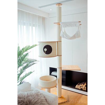 正品Catsle猫爬架通天柱实木跳猫台大型猫咪猫窝季城别墅夏猫树一
