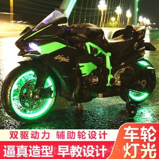 高档超轮大号儿童电动托摩车2 岁男女小孩宝宝充电两玩具新6款
