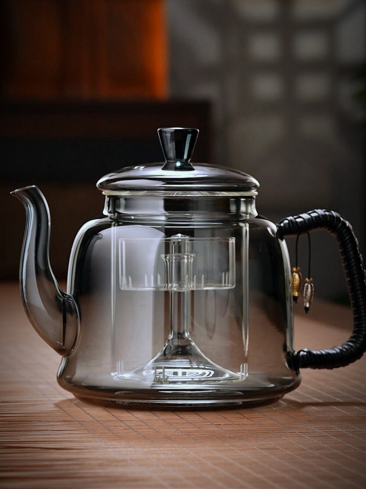 耐高温玻璃茶壶,加厚蒸煮一体机大容量两用茶具,家用电陶瓷炉加