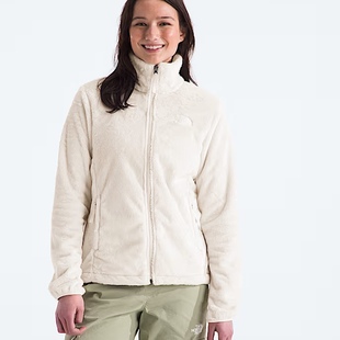 北面Women’s Osito Jacket 舒适柔软立领保暖绒感外套女白色沙丘