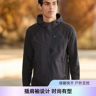 攀山鼠 神鸦系列 男款户外保暖快干运动拉链帽衫中间层穿着