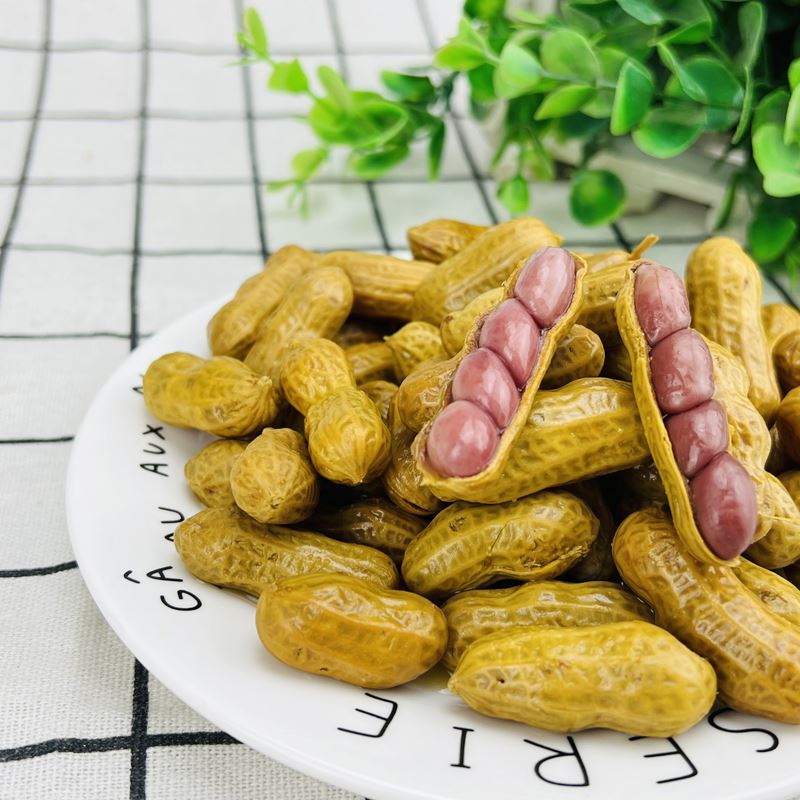 桦城老街卤汁花生车莆田水煮花生毛豆带壳农家湿五香原味小包零食