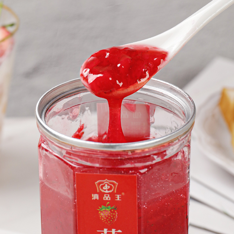 云南鲜花果酱蓝莓酱草莓芒果桑葚玫瑰酱涂抹面包钵仔糕冰粉粉甜点