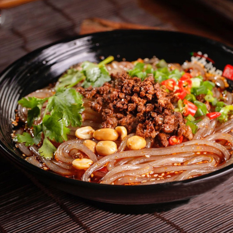 重庆特产 柱头 杂酱酸辣粉 310g袋装 手工非油炸 带调料 方便速食