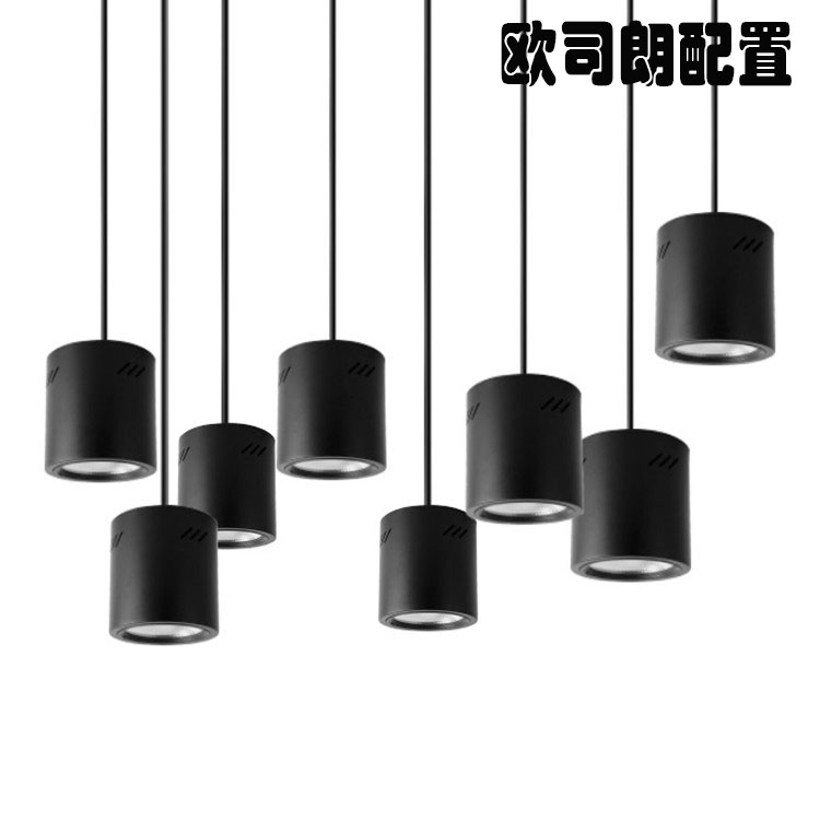 led明装射g灯5寸6寸8寸圆形吸顶筒射灯店铺商用工程高铁站明装筒