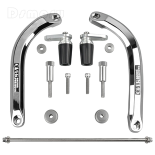 适用川崎Z900RS 17-23年 改装OVER RACING款护杠车身防摔球保护杠