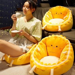 家用地板垫子飘窗榻榻米屁股垫 卡通饼干坐垫蒲团地上懒人坐墩日式