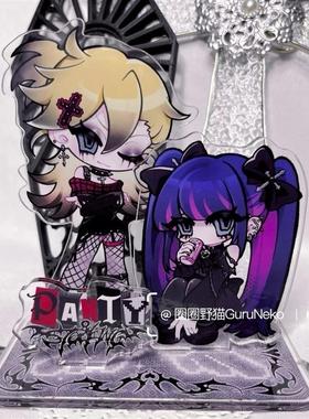 自制吊带袜天使同人谷歌舞伎町天使姐妹亚克力立牌三插立牌