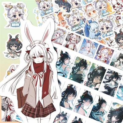 282张王者荣耀公孙离高颜值同人周边贴纸阿离全皮肤游戏周边贴画