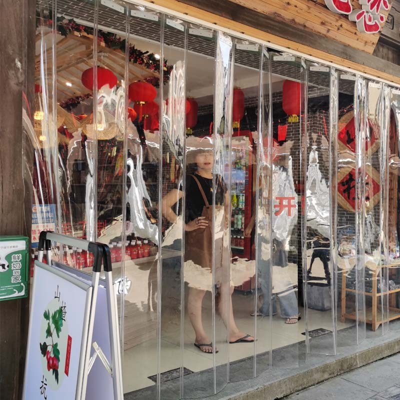 滑动门帘 移动空调隔断帘 防风折叠推拉门帘 pvc软门帘推拉隔断帘