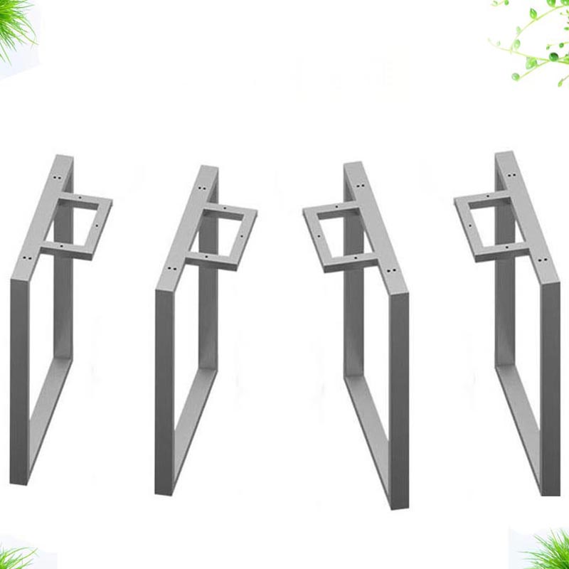 定制铁艺吧台桌子腿茶几脚架金属支架简易办公桌架小吃店餐桌腿