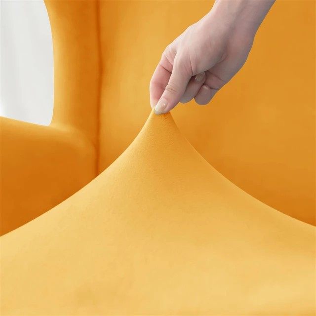 弹力防猫抓d单人高背沙发套斯佳蒙老虎椅套罩老虎凳沙发套防尘罩