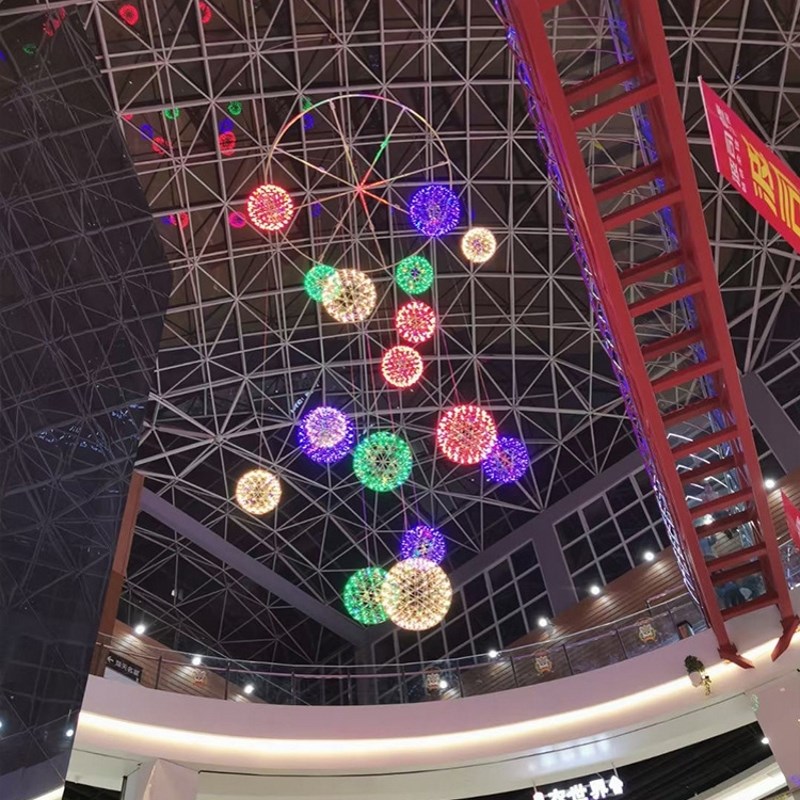 火花球吊灯满天星k商场店铺酒吧复式楼梯餐厅吧台创意网红氛围装
