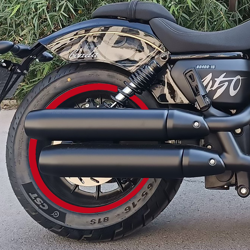 机车轮胎防水贴花适用金吉拉45A0轮毂改色膜16寸钢圈贴改装装饰