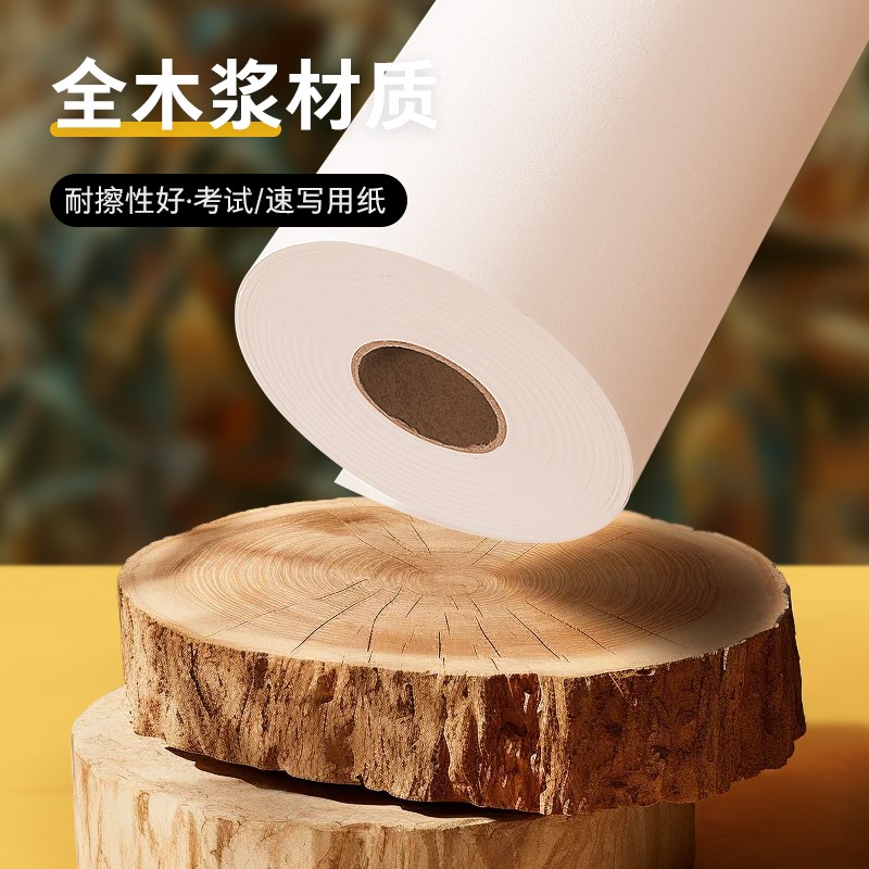 卷筒素描纸绘画纸卷轴画纸美术生加厚大画纸画卷纸画B画长卷纸白