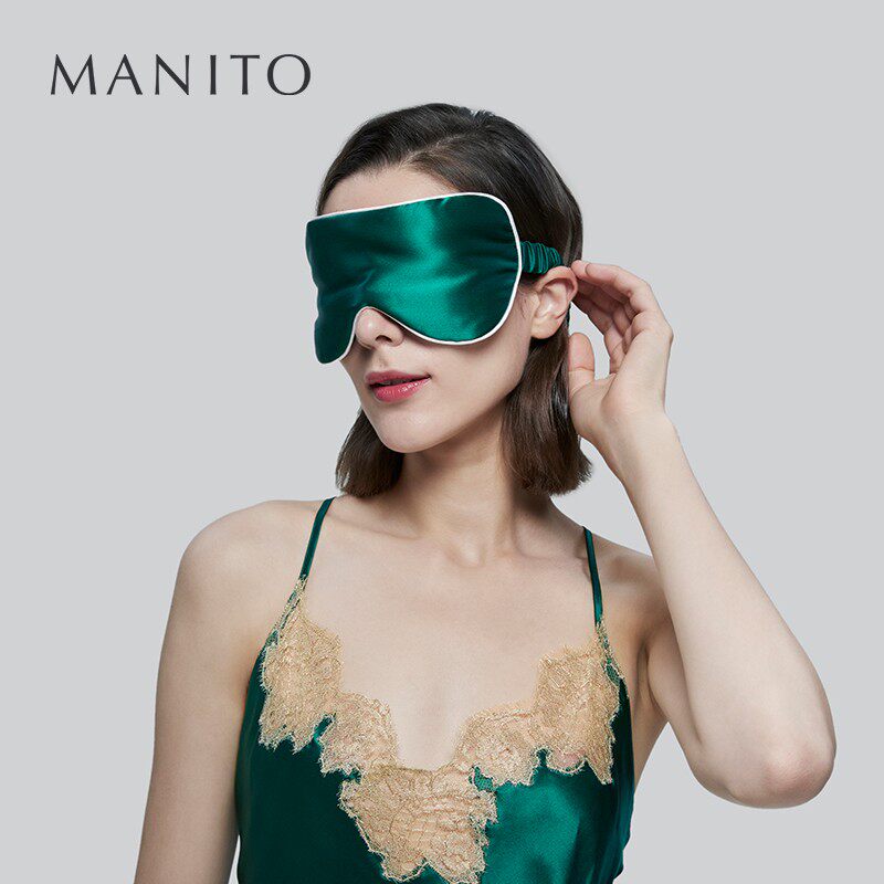 MANITO/曼尼m陀秋冬男女真丝眼罩睡眠遮光睡觉透气桑蚕丝舒适睡眠