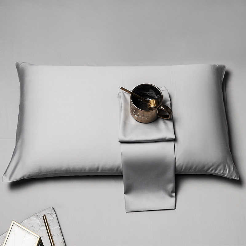 一对装贡缎纯棉枕套成人48X74学生全棉枕芯套30LX50cm枕头套40X60