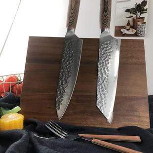 相思木双面磁吸刀架菜刀厨师刀简约置物架刀具收纳架家用方形刀座