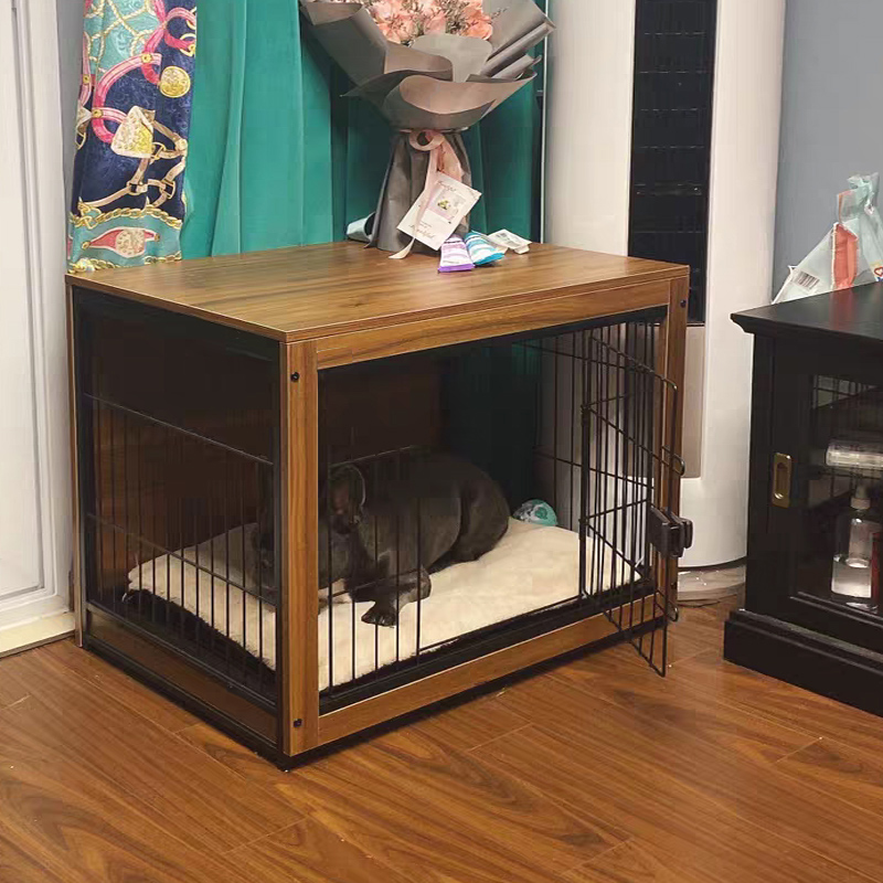 狗笼子木质宠物小型犬泰迪中型y犬柴犬家用室内高级狗笼带厕所分