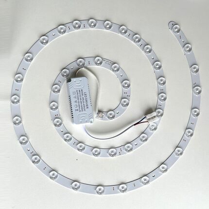 吸顶灯led灯芯透k镜风扇灯光源三色变光灯板灯条风扇灯替换led灯