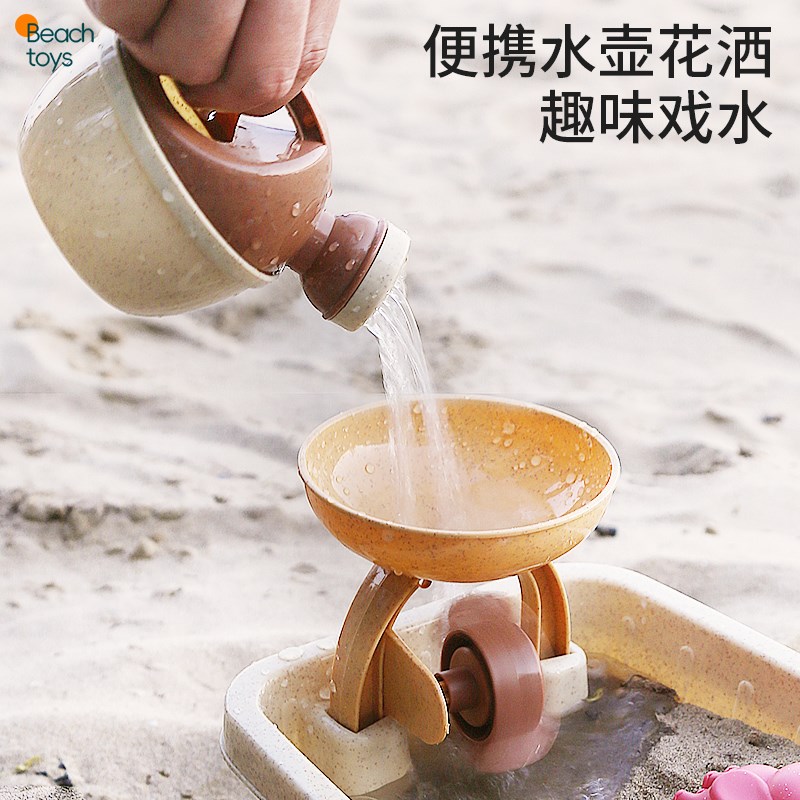 海边玩沙子装f备套装儿童沙滩玩具车挖沙土工具沙漏铲子桶宝宝戏