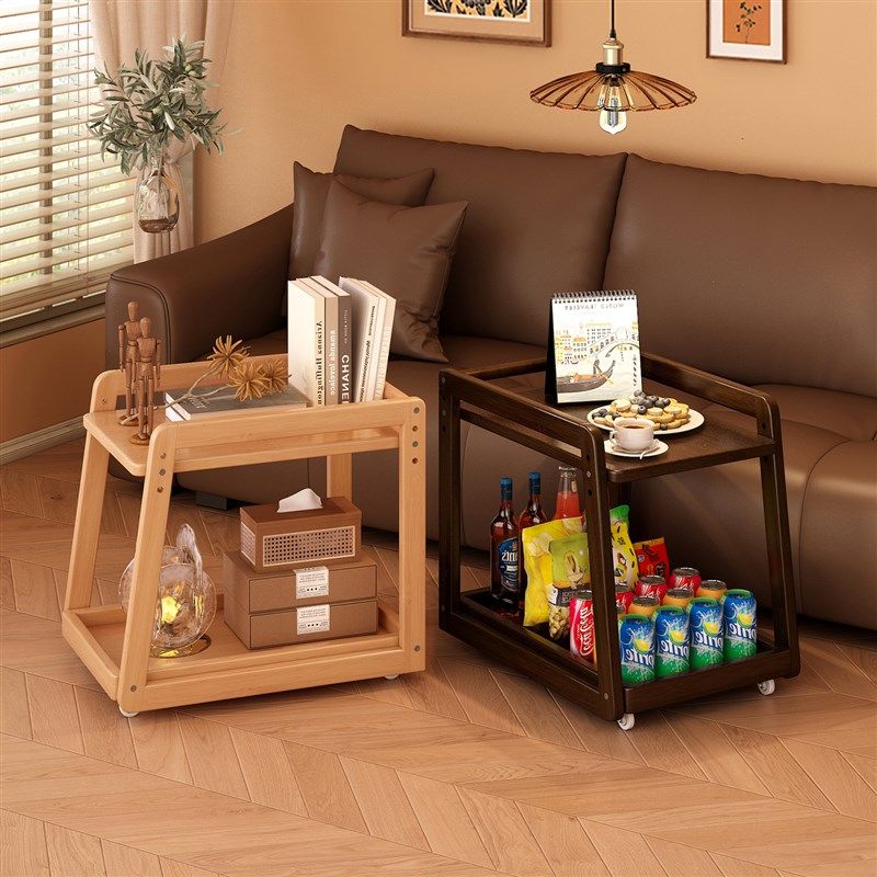 中古风网红可移动小推o车置物架客沙发侧边柜茶几家用床头零食边,住宅家具,移动边几/推车,淘宝优惠券,粉丝福利购,淘宝优惠卷