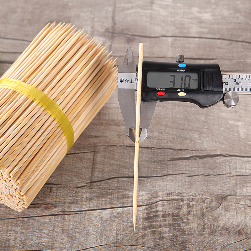竹签批發15cm*3.0qmm关东煮烤热狗小丸子鸡排水果鸡柳一次性竹签