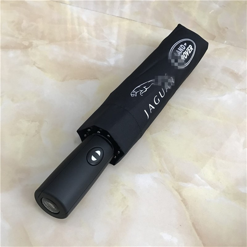 路虎捷豹c雨伞汽车用全自动折叠伞男士长柄广告伞可定制logo礼品
