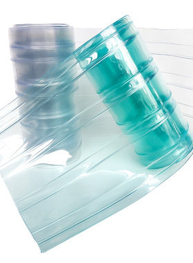 防粘条纹门帘透明plvc塑料家用隔断厨房防油烟皮帘子店铺商用挂帘