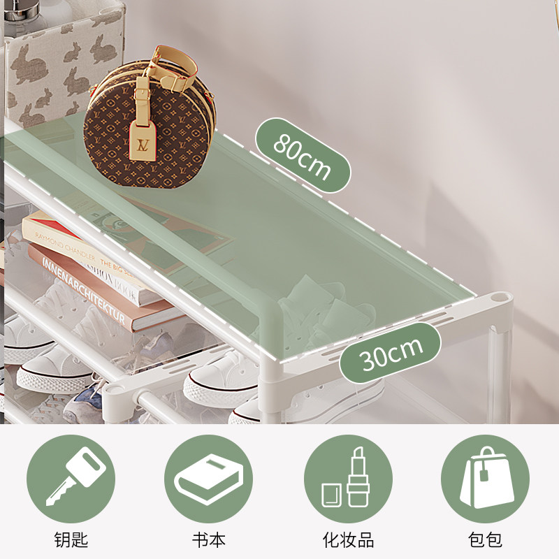 简易鞋架子家用经济型室内好看简易D门口收纳神器多层防尘布艺鞋