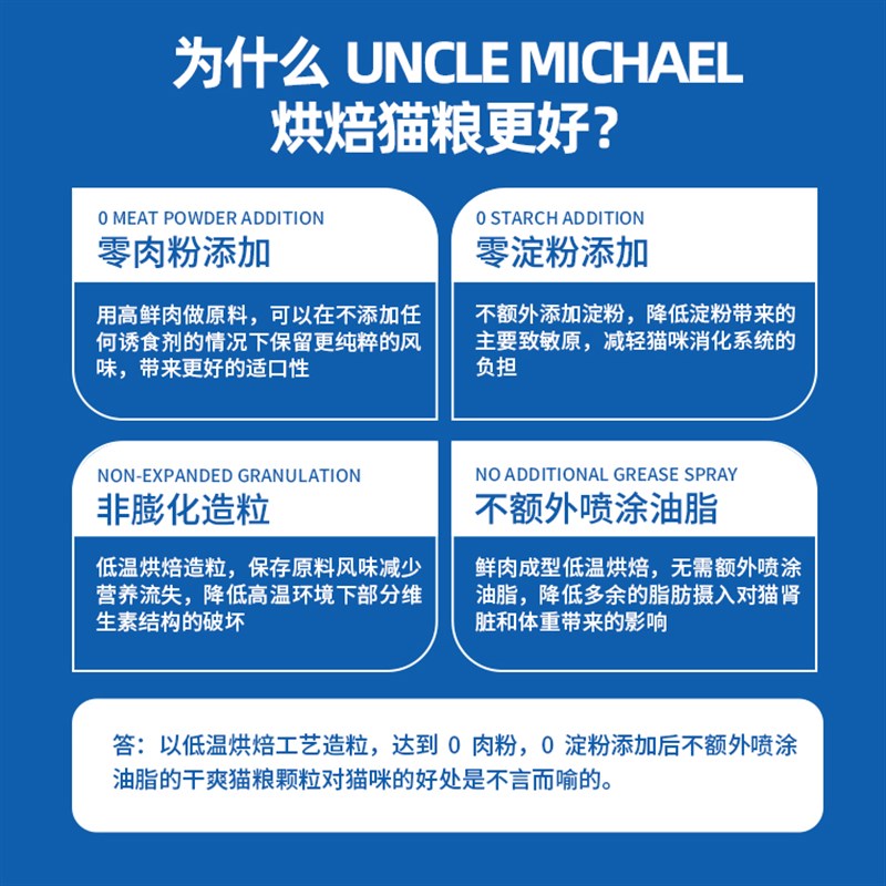 UM低温烘焙45%高蛋白鸭肉鸡肉0淀粉H0肉粉全阶段天然营养鲜肉猫粮