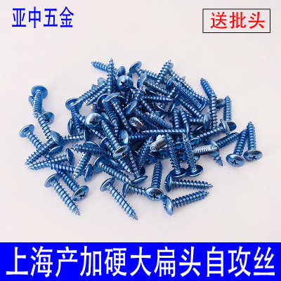 加硬大扁头自攻螺丝镀锌高强度十字木螺L丝钉扁圆头大头自攻钉